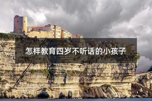 怎樣教育四歲不聽話的小孩子