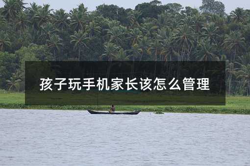 孩子玩手機家長該怎么管理