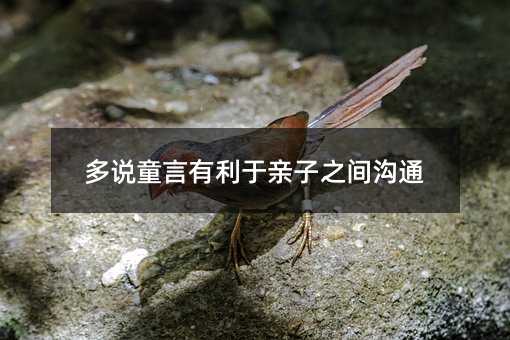 多說童言有利于親子之間溝通