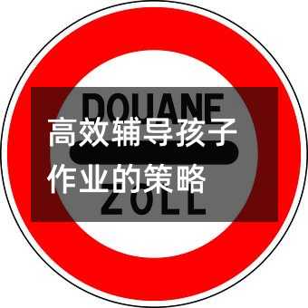 高效輔導(dǎo)孩子作業(yè)的策略