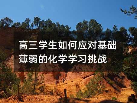 高三學生如何應對基礎薄弱的化學學習挑戰