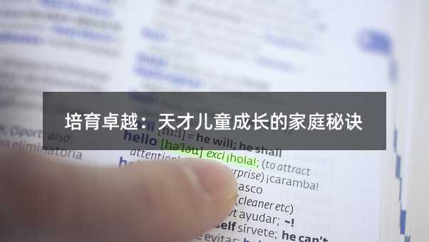 培育卓越:天才兒童成長(zhǎng)的家庭秘訣