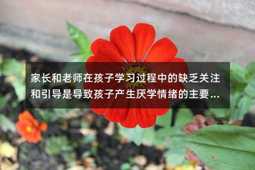 家長和老師在孩子學習過程中的缺乏關注和引導是導致孩子產生厭學情緒的主要原因