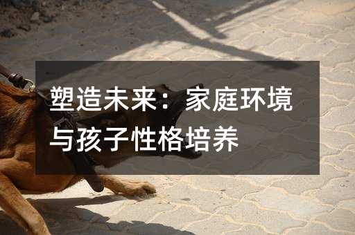 塑造未來(lái):家庭環(huán)境與孩子性格培養(yǎng)