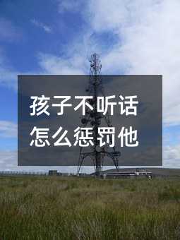 孩子不聽話怎么懲罰他
