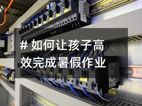 # 如何讓孩子高效完成暑假作業