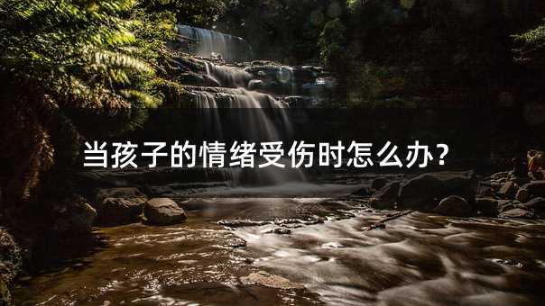 當孩子的情緒受傷時怎么辦?