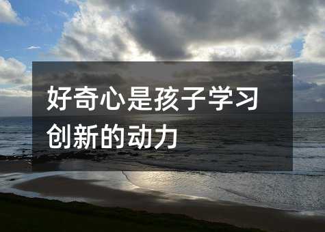 好奇心是孩子學習創新的動力