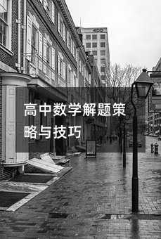 高中數(shù)學(xué)解題策略與技巧