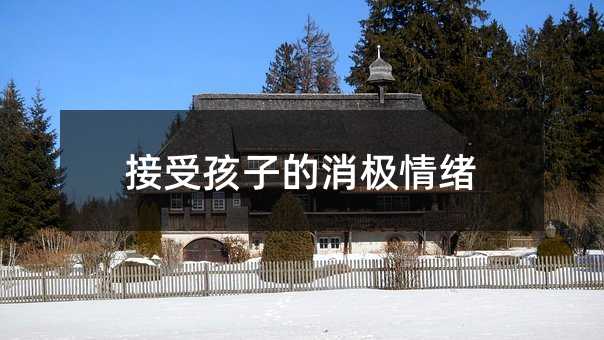 接受孩子的消極情緒