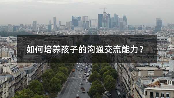 如何培養(yǎng)孩子的溝通交流能力?