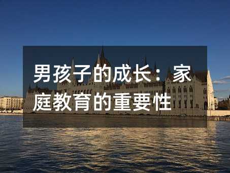 男孩子的成長:家庭教育的重要性