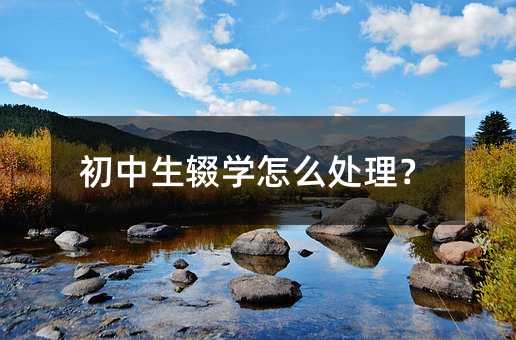 初中生輟學怎么處理?