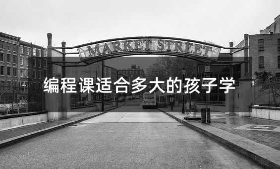 編程課適合多大的孩子學