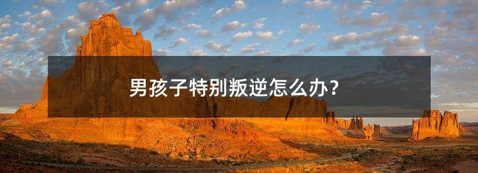 男孩子特別叛逆怎么辦?