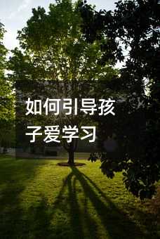 如何引導孩子愛學習