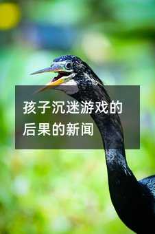 孩子沉迷游戲的后果的新聞