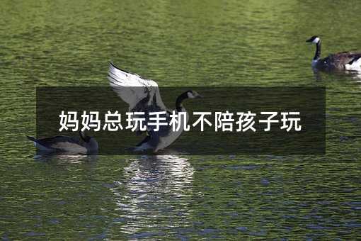 媽媽總玩手機不陪孩子玩