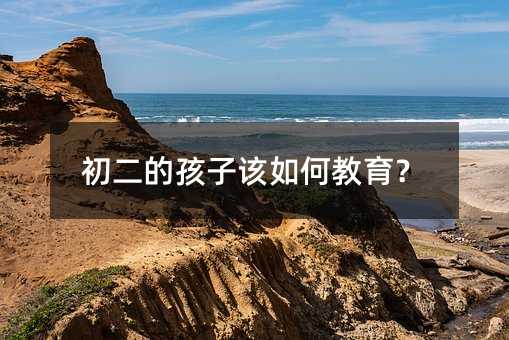 初二的孩子該如何教育?