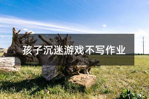 孩子沉迷游戲不寫作業