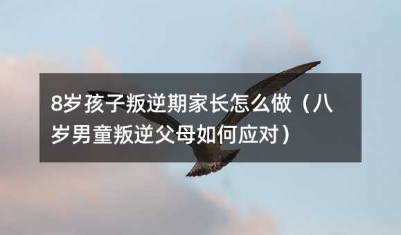 8歲孩子叛逆期家長怎么做(八歲男童叛逆父母如何應對)