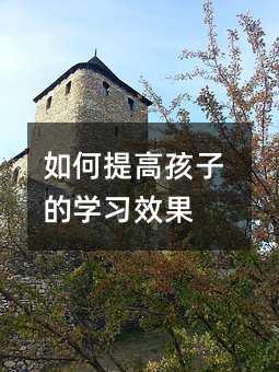 如何提高孩子的學(xué)習(xí)效果