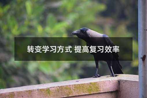 轉變學習方式 提高復習效率