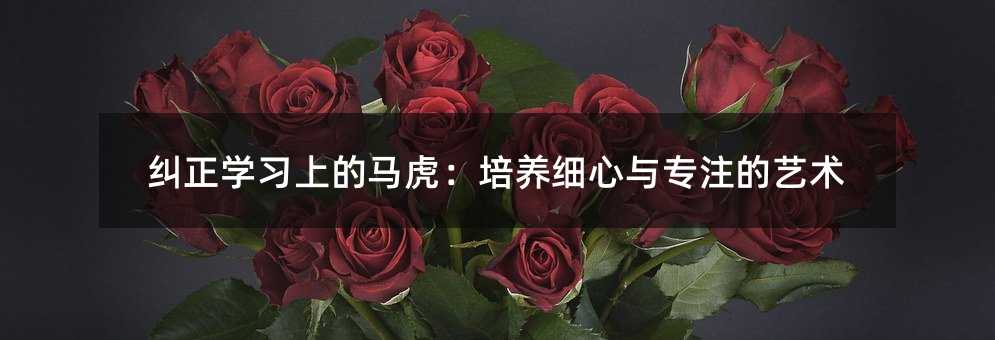 糾正學習上的馬虎:培養細心與專注的藝術