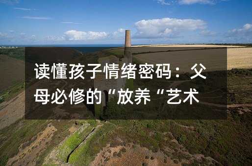 讀懂孩子情緒密碼:父母必修的“放養“藝術