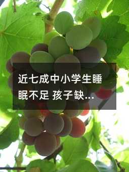 近七成中小學生睡眠不足 孩子缺覺后果嚴重