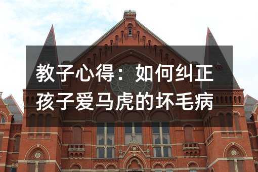 教子心得:如何糾正孩子愛馬虎的壞毛病