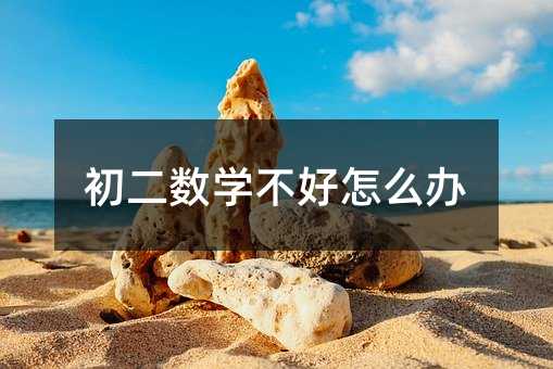初二數學不好怎么辦