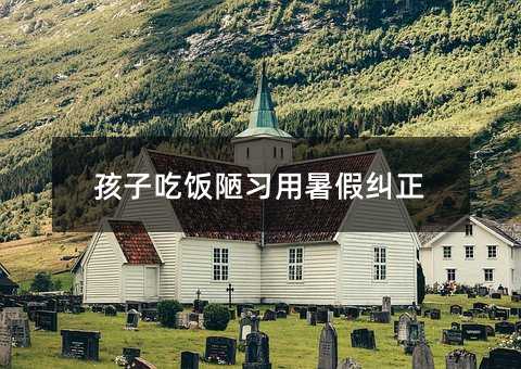 孩子吃飯陋習(xí)用暑假糾正