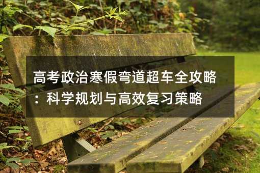 高考政治寒假彎道超車全攻略:科學規劃與高效復習策略