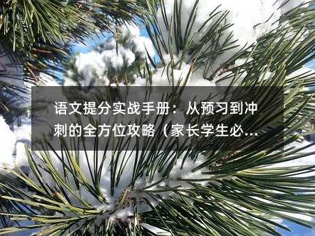 語文提分實戰(zhàn)手冊:從預習到沖刺的全方位攻略(家長學生必看)