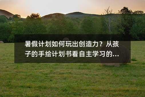 暑假計劃如何玩出創(chuàng)造力?從孩子的手繪計劃書看自主學習的魔法