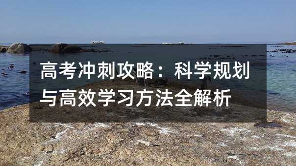 高考沖刺攻略:科學規劃與高效學習方法全解析