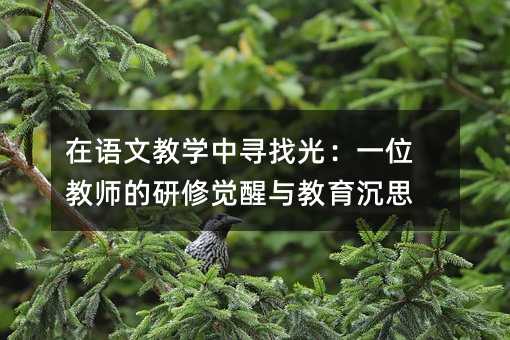 ���Z�Ľ̌W�Ќ��ҹ⣺һλ�̎��������X���c������˼