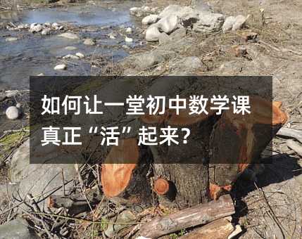 如何讓一堂初中數學課真正“活”起來?