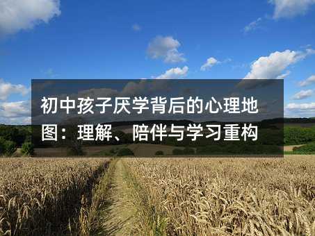 初中孩子厭學背后的心理地圖:理解、陪伴與學習重構
