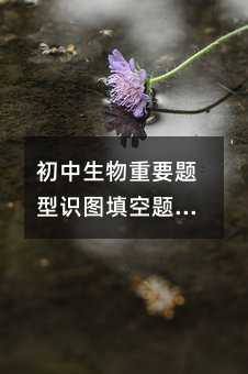 初中生物重要題型識圖填空題,你知道如何解答嗎?