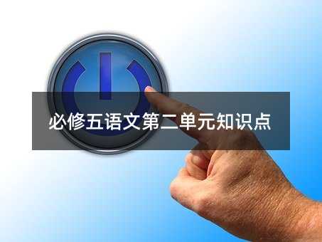 必修五語文第二單元知識(shí)點(diǎn)