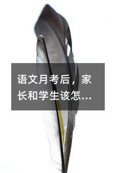 語文月考后,家長和學生該怎么做