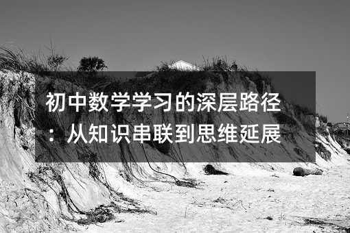初中數(shù)學(xué)學(xué)習(xí)的深層路徑:從知識串聯(lián)到思維延展