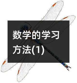 數學的學習方法(1)