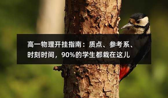 高一物理開掛指南:質(zhì)點(diǎn)、參考系、時(shí)刻時(shí)間,90%的學(xué)生都栽在這兒!